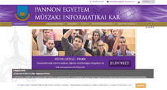 Desktop Screenshot of mik.uni-pannon.hu
