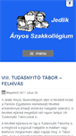 Mobile Screenshot of jedlik.kollegiumok.uni-pannon.hu